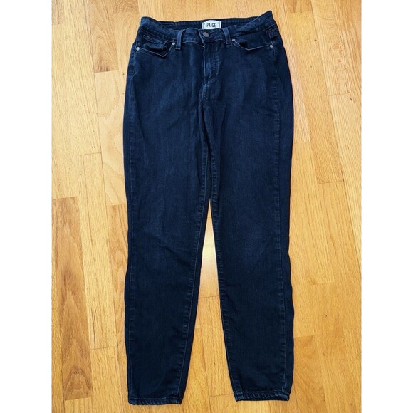 Paige Verdugo Ankle Skinny Jeans Dark Wash Denim Comfort Stretch Size 29 - Picture 2 of 16